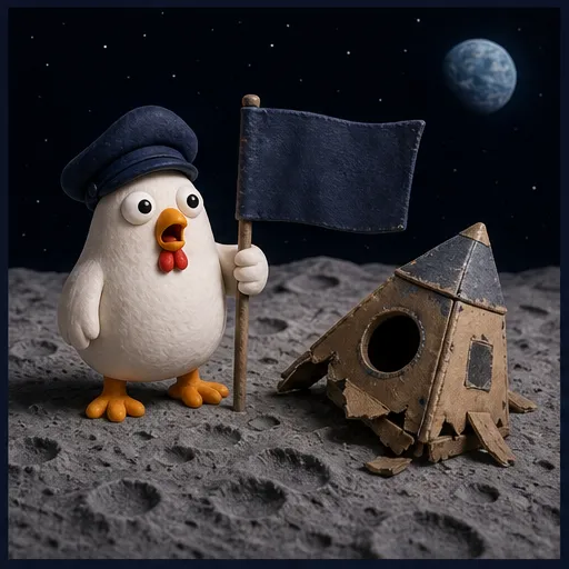 Accidental moon landing